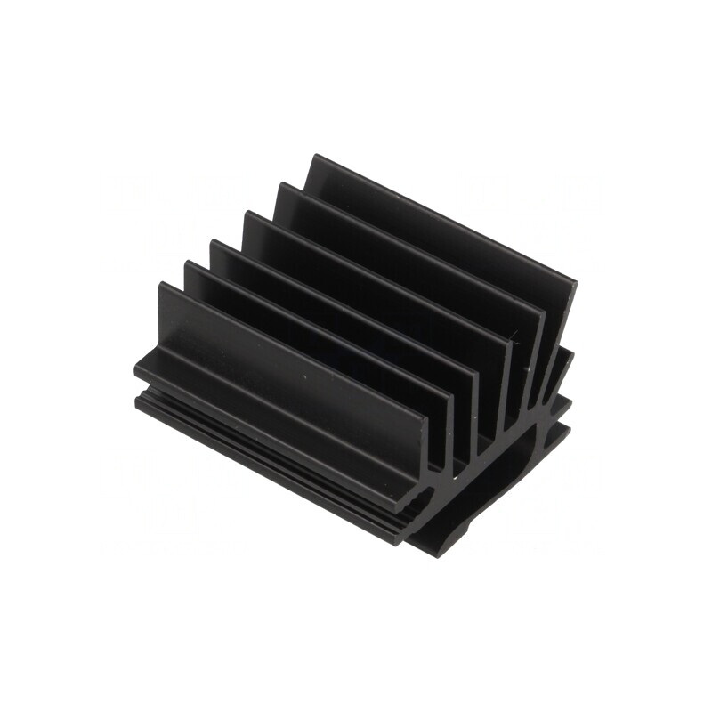 Radiator Extrudat cu Aripioare TO220 Negru 30mmx19.4mm | Electronic-mag.ro | Componente Electronice