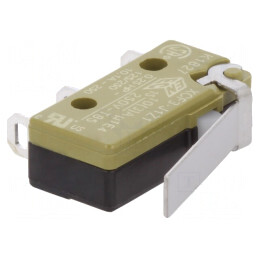 Microîntrerupător SNAP ACTION cu Manetă SPDT ON-(ON) | Electronic-mag.ro | Componente Electronice