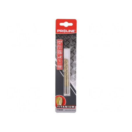 Burghiu Metal 5mm HSS-R TIN Coated | Electronic-mag.ro | Componente Electronice