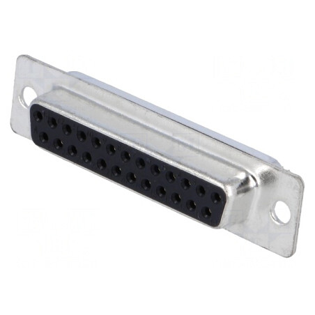 Mufă Mamă D-Sub 25 PIN Pe Cablu Aurită | Electronic-mag.ro | Componente Electronice