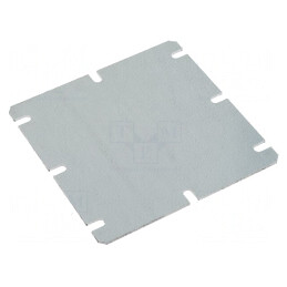 Placă de montare oţel zincat 98x98x1.5mm | Electronic-mag.ro | Componente Electronice