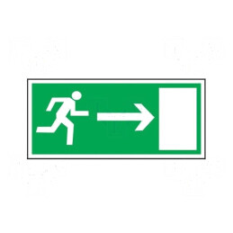 Indicator de Evacuare 150x300mm | Electronic-mag.ro | Componente Electronice