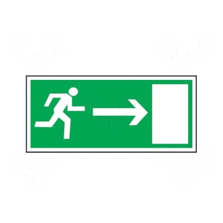 Indicator de Evacuare 150x300mm | Electronic-mag.ro | Componente Electronice
