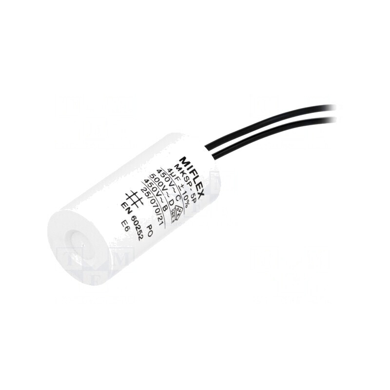Condensator motor 4uF 450V Ø25x51mm | Electronic-mag.ro | Componente Electronice