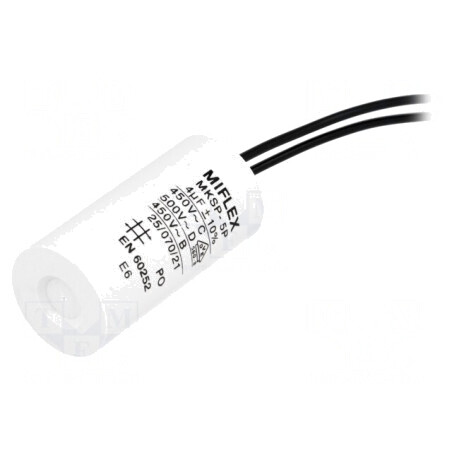 Condensator motor 4uF 450V Ø25x51mm | Electronic-mag.ro | Componente Electronice