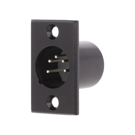 Soclu XLR 5 Pin Montare Panou | Electronic-mag.ro | Componente Electronice