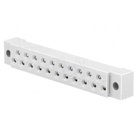 Soclu DIN 41617 mamă 21 pini 2,5mm 4A 250V | Electronic-mag.ro | Componente Electronice