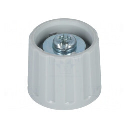 Buton rotativ poliamidă gri Ø6mm 21x17,5mm | Electronic-mag.ro | Componente Electronice