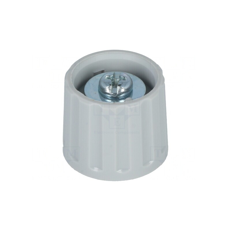 Buton rotativ poliamidă gri Ø6mm 21x17,5mm | Electronic-mag.ro | Componente Electronice
