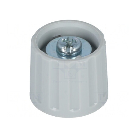 Buton rotativ poliamidă gri Ø6mm 21x17,5mm | Electronic-mag.ro | Componente Electronice