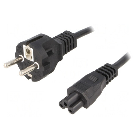 Cablu Alimentare 3x0,75mm2 1,5m 2,5A CEE 7/7 la IEC C5 | Electronic-mag.ro | Componente Electronice