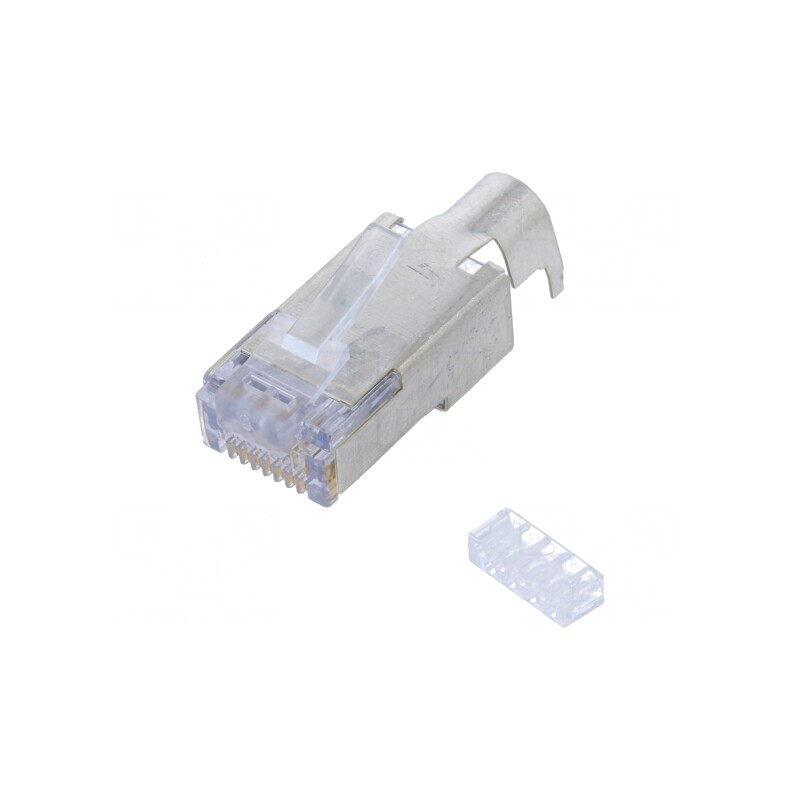 Mufă RJ45 Cat6 Ecranată cu Ghidaj | Electronic-mag.ro | Componente Electronice