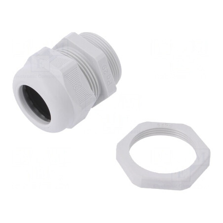 Garnitură etanşare PG29 IP68 poliamidă gri deschis | Electronic-mag.ro | Componente Electronice
