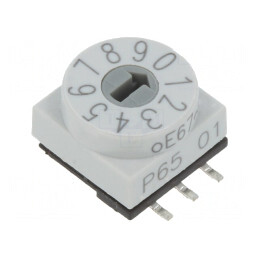 Întrerupător codificare DEC/BCD SMD 10 poziții 80mΩ | Electronic-mag.ro | Componente Electronice