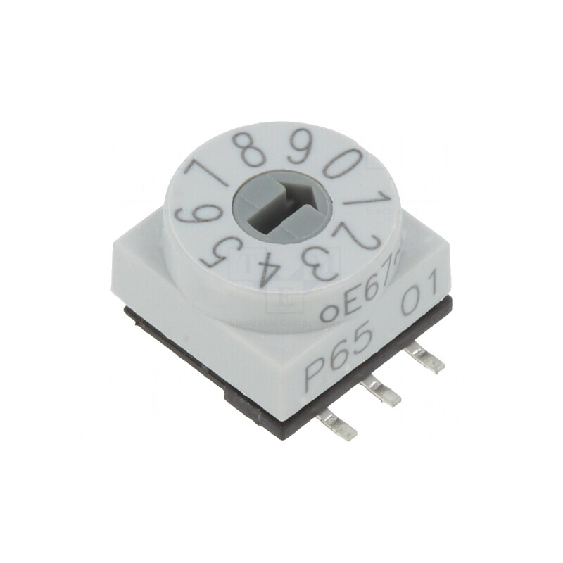 Întrerupător codificare DEC/BCD SMD 10 poziții 80mΩ | Electronic-mag.ro | Componente Electronice