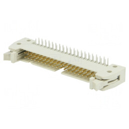 Soclu IDC Tată 40 PIN Unghi 90° cu Ejector Scurt THT | Electronic-mag.ro | Componente Electronice