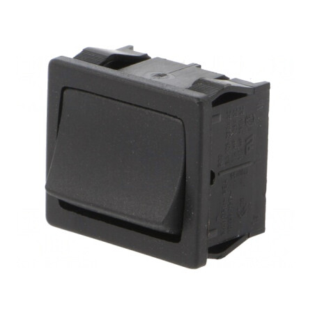 Comutator Basculant DPDT ON-OFF 6A 250V Negru IP40 | Electronic-mag.ro | Componente Electronice