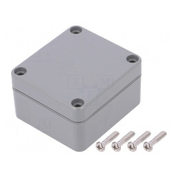 Carcasă Universală ABS Gri Închis IP67 58x64x35mm | Electronic-mag.ro | Componente Electronice
