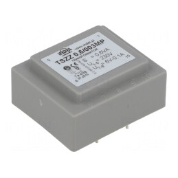 Transformator Încapsulat 0,6VA 230V 6V 100mA PCB | Electronic-mag.ro | Componente Electronice