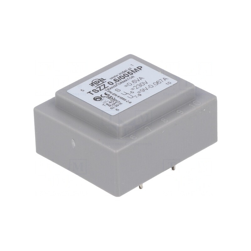 Transformator încapsulat 0,6VA 230V 9V 66mA pentru PCB | Electronic-mag.ro | Componente Electronice