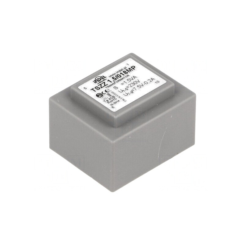 Transformator încapsulat 1,5VA 230V 7,5V 160mA PCB | Electronic-mag.ro | Componente Electronice