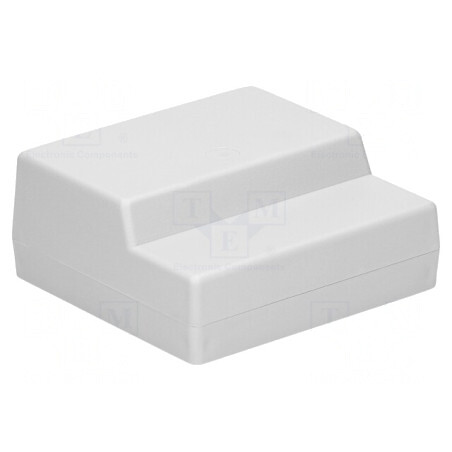 Carcasă Desktop Polistiren Gri 125x120x53 mm | Electronic-mag.ro | Componente Electronice