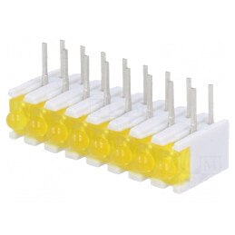 LED Galben 8 Diode 20mA 38° 2.1V 25mcd | Electronic-mag.ro | Componente Electronice