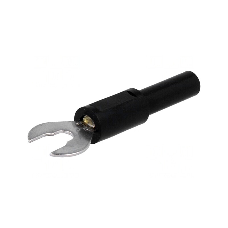 Furcă Banană 4mm 60VDC 36A Neagră | Electronic-mag.ro | Componente Electronice
