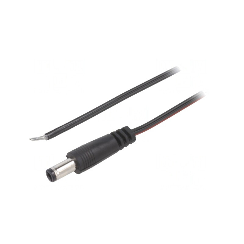 Cablu Alimentare DC 5,5/2,5 Negru 2m | Electronic-mag.ro | Componente Electronice