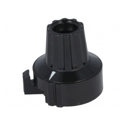 Buton de precizie negru 6mm Ø22,8x23,1mm | Electronic-mag.ro | Componente Electronice