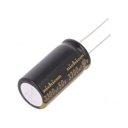 Condensator: electrolitic; THT; 3300uF; 50VDC; Ø18x35,5mm; ±20%