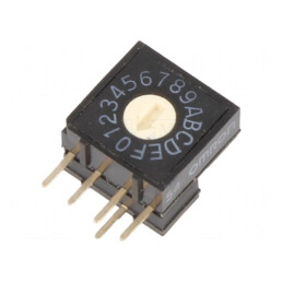 Întrerupător codificare HEX/BCD 16 poziții THT 100MΩ | Electronic-mag.ro | Componente Electronice