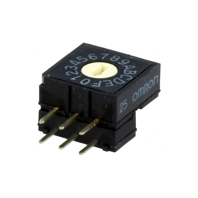 Întrerupător codificare HEX/BCD 16 poziții THT 100MΩ | Electronic-mag.ro | Componente Electronice