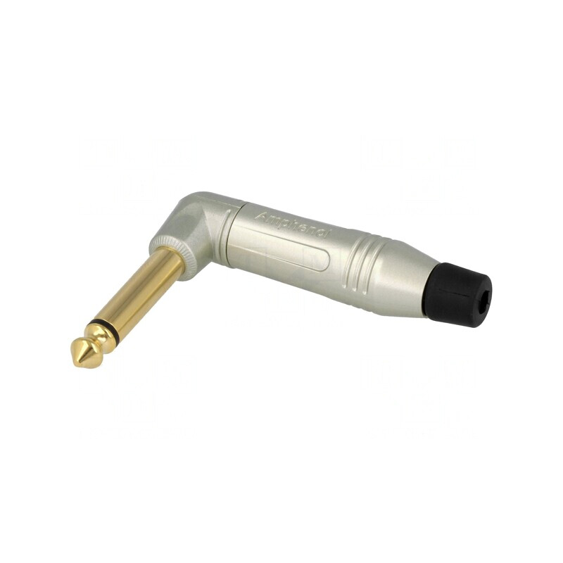 Mufă Jack 6.3mm Tată Mono 90° Gri | Electronic-mag.ro | Componente Electronice