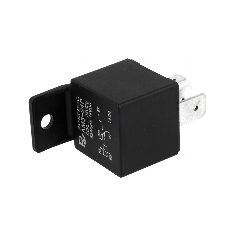 Releu Electromagnetic SPDT 24VDC 80A pentru Autovehicule | Electronic-mag.ro | Componente Electronice