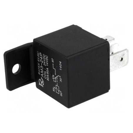 Releu Electromagnetic SPDT 24VDC 80A pentru Autovehicule | Electronic-mag.ro | Componente Electronice