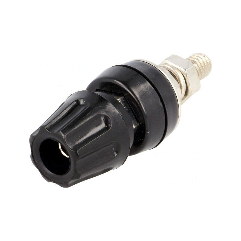 Soclu Banană Negru 4mm 50A 60VDC cu Înșurubare 57mm | Electronic-mag.ro | Componente Electronice Soclu Banană Negru 4mm 50A 60VDC cu Înșurubare 57mm | Electronic-mag.ro | Componente Electronice