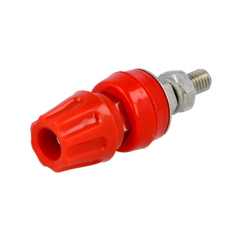 Soclu banană roșie 4mm 50A 60VDC 57mm | Electronic-mag.ro | Componente Electronice Soclu banană roșie 4mm 50A 60VDC 57mm | Electronic-mag.ro | Componente Electronice
