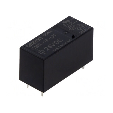 Releu Electromagnetic 24VDC 12A PCB | Electronic-mag.ro | Componente Electronice