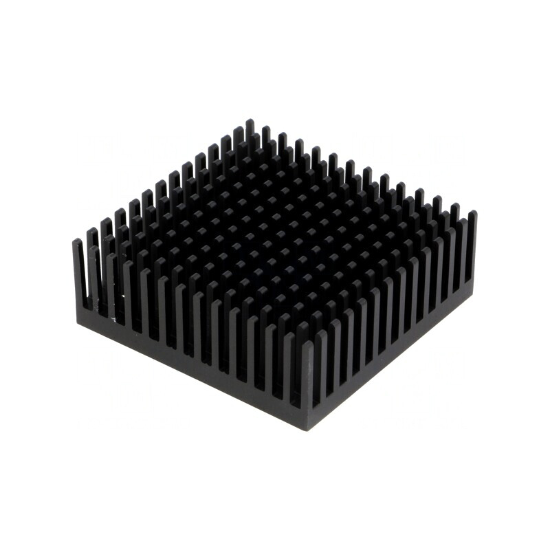 Radiator Extrudat Negru 45.7x45.7x16.5mm | Electronic-mag.ro | Componente Electronice