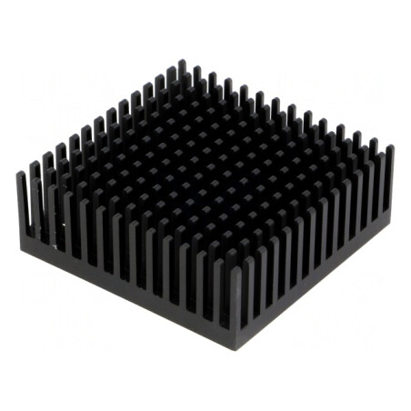 Radiator Extrudat Negru 45.7x45.7x16.5mm | Electronic-mag.ro | Componente Electronice