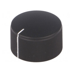 Buton rotativ cu indicator Ø6mm aluminiu și plastic | Electronic-mag.ro | Componente Electronice