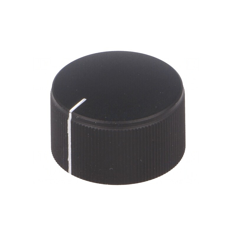 Buton rotativ cu indicator Ø6mm aluminiu și plastic | Electronic-mag.ro | Componente Electronice