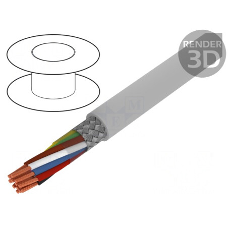 Cablu BiT LiYCY 12x0,75mm2 Ecranat Cupru Cositorit | Electronic-mag.ro | Componente Electronice