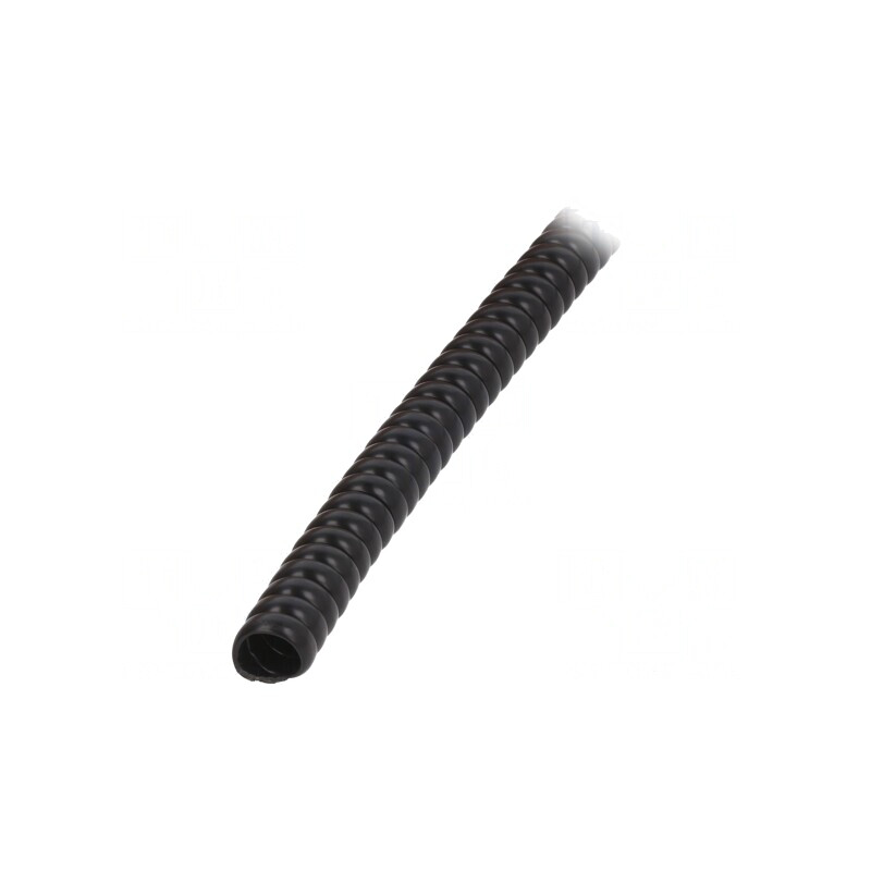 Învelitoare spirală PVC neagră 1m 8mm | Electronic-mag.ro | Componente Electronice
