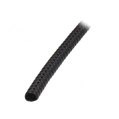 Învelitoare spirală PVC neagră 1m 8mm | Electronic-mag.ro | Componente Electronice