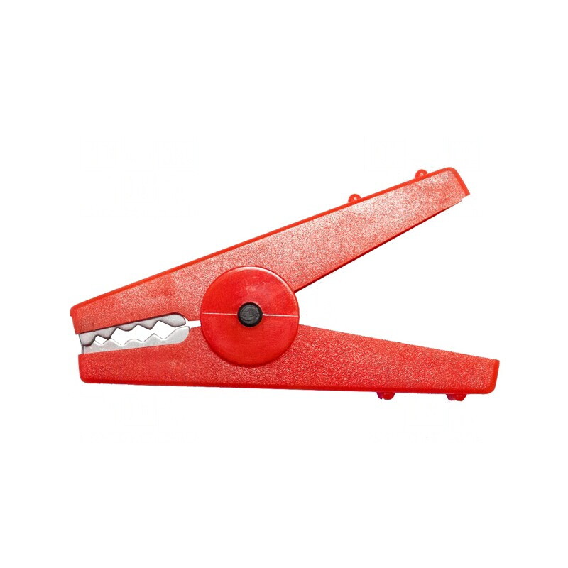 Bornă crocodil roșie 30A 16mm | Electronic-mag.ro | Componente Electronice