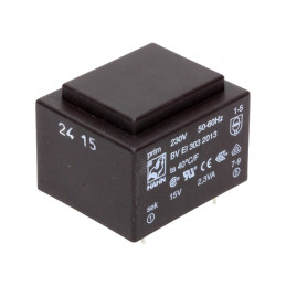 Transformator încapsulat 2,3VA 230V 15V PCB | Electronic-mag.ro | Componente Electronice