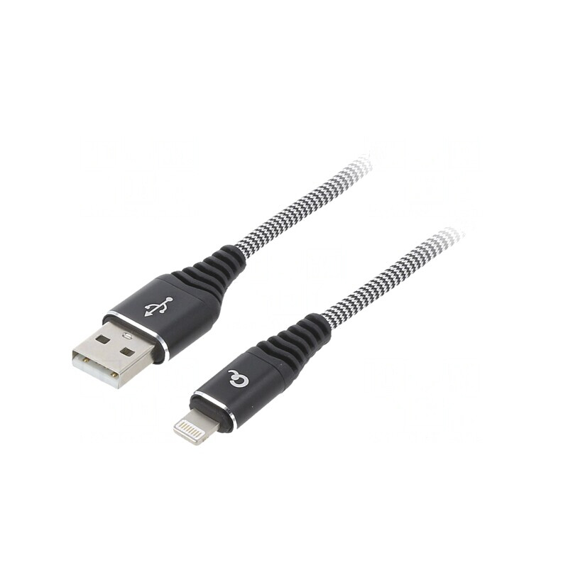 Cablu USB 2.0 Apple Lightning 2m Gri | Electronic-mag.ro | Componente Electronice Cablu USB 2.0 Apple Lightning 2m Gri | Electronic-mag.ro | Componente Electronice