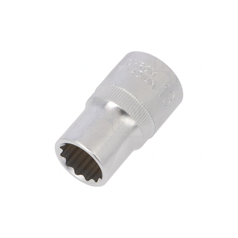 Tubulară 12-puncte 1/2 oțel crom-vanadium 13mm | Electronic-mag.ro | Componente Electronice